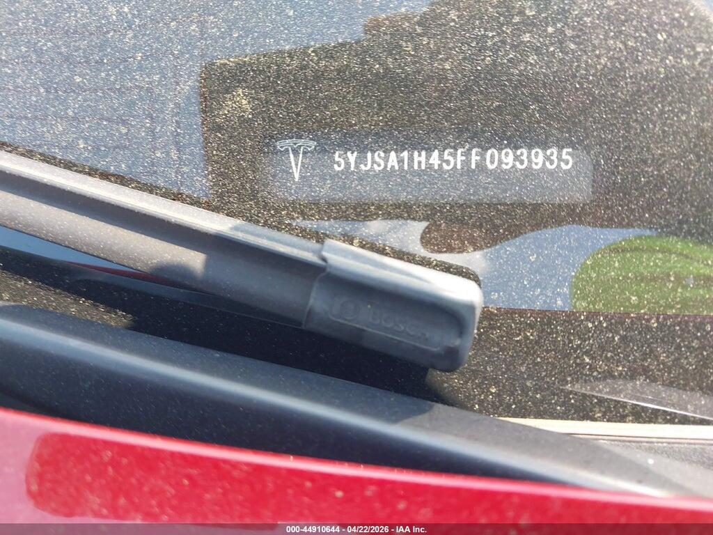 5YJSA1H45FF093935 2015 TESLA MODEL S photo no. 9