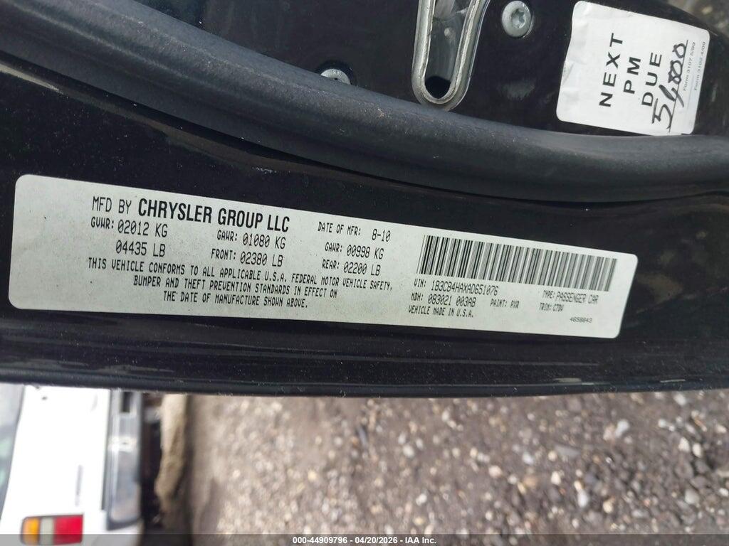 1B3CB4HAXAD651076 2010 DODGE CALIBER photo no. 9