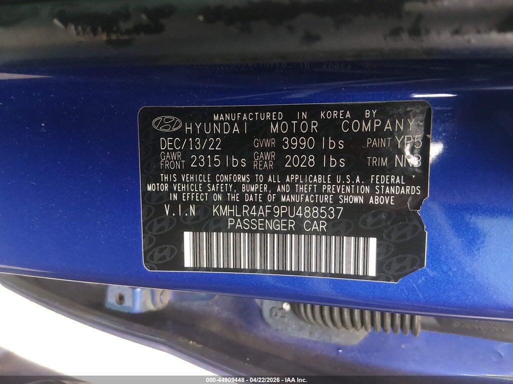 KMHLR4AF9PU488537 2023 HYUNDAI ELANTRA photo no. 9