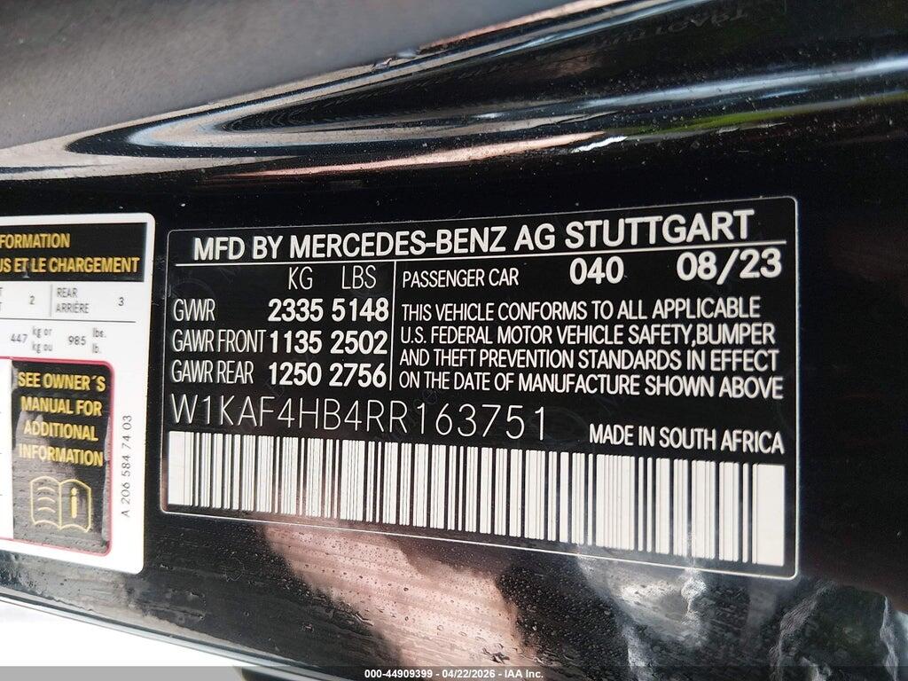 W1KAF4HB4RR163751 2024 MERCEDES-BENZ C 300 photo no. 9