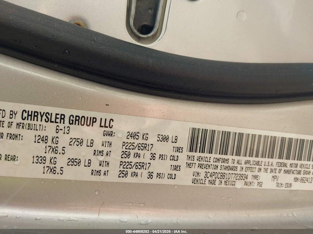 3C4PDCBB1DT723934 2013 DODGE JOURNEY photo no. 9