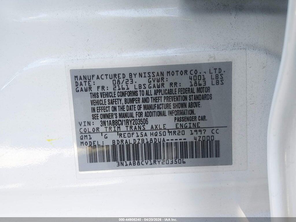 3N1AB8CV1RY203506 2024 NISSAN SENTRA photo no. 9