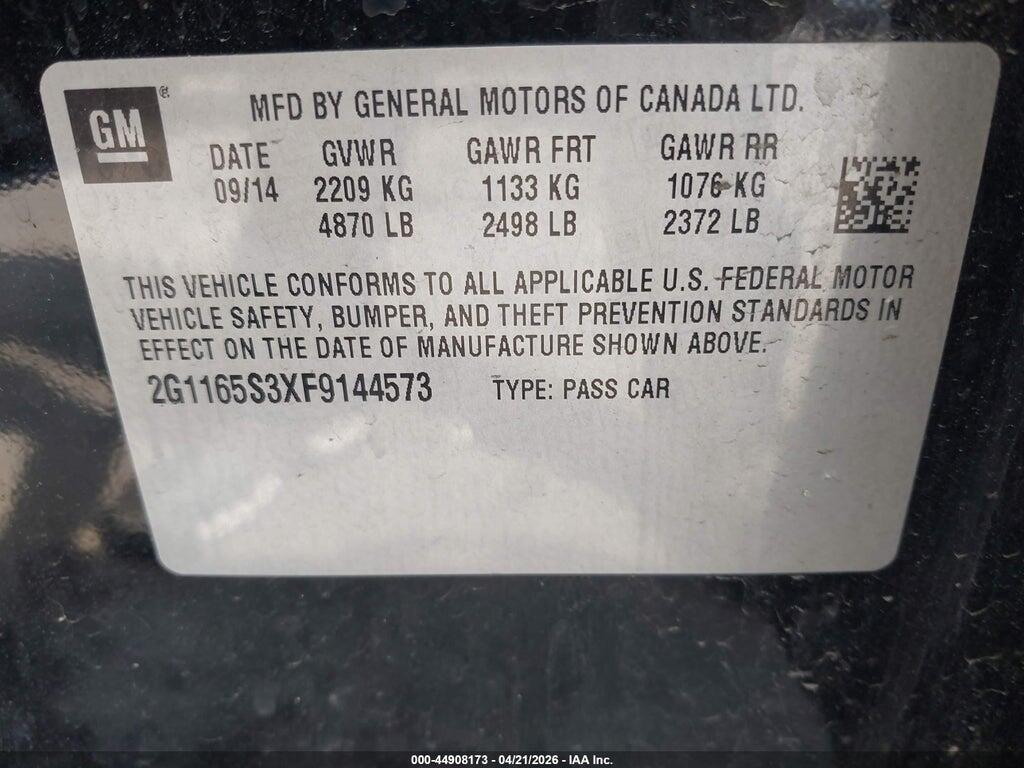 2G1165S3XF9144573 2015 CHEVROLET IMPALA photo no. 9