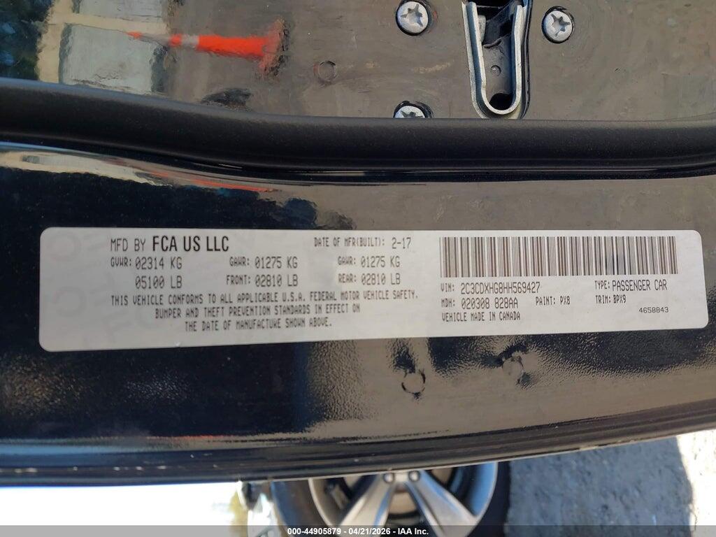 2C3CDXHG8HH569427 2017 DODGE CHARGER photo no. 9