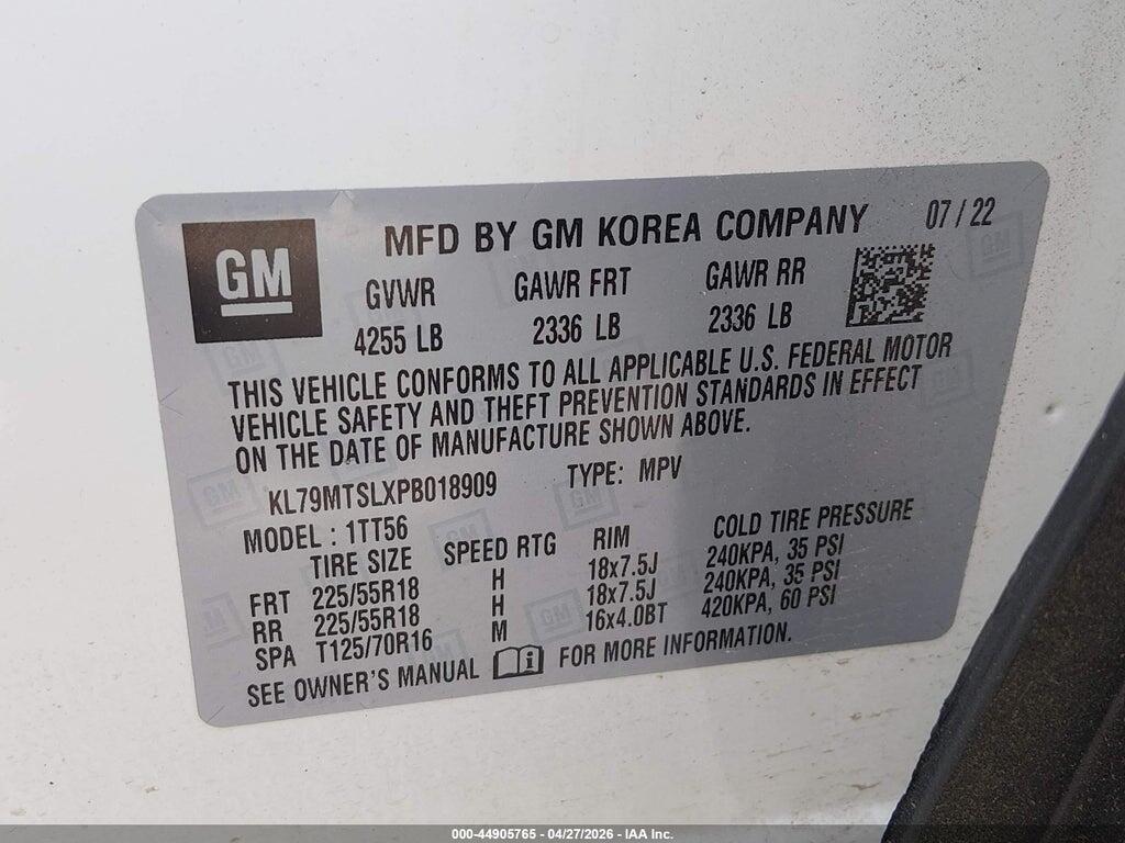 KL79MTSLXPB018909 2023 CHEVROLET TRAILBLAZER photo no. 9