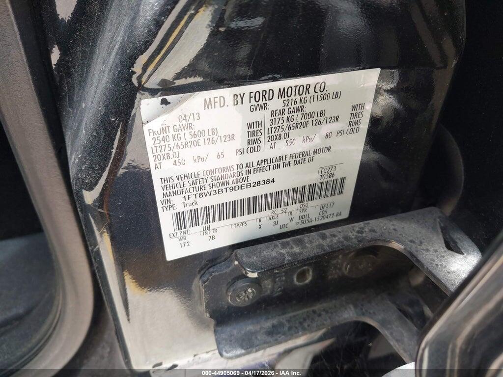 1FT8W3BT9DEB28384 2013 FORD F-350 photo no. 8