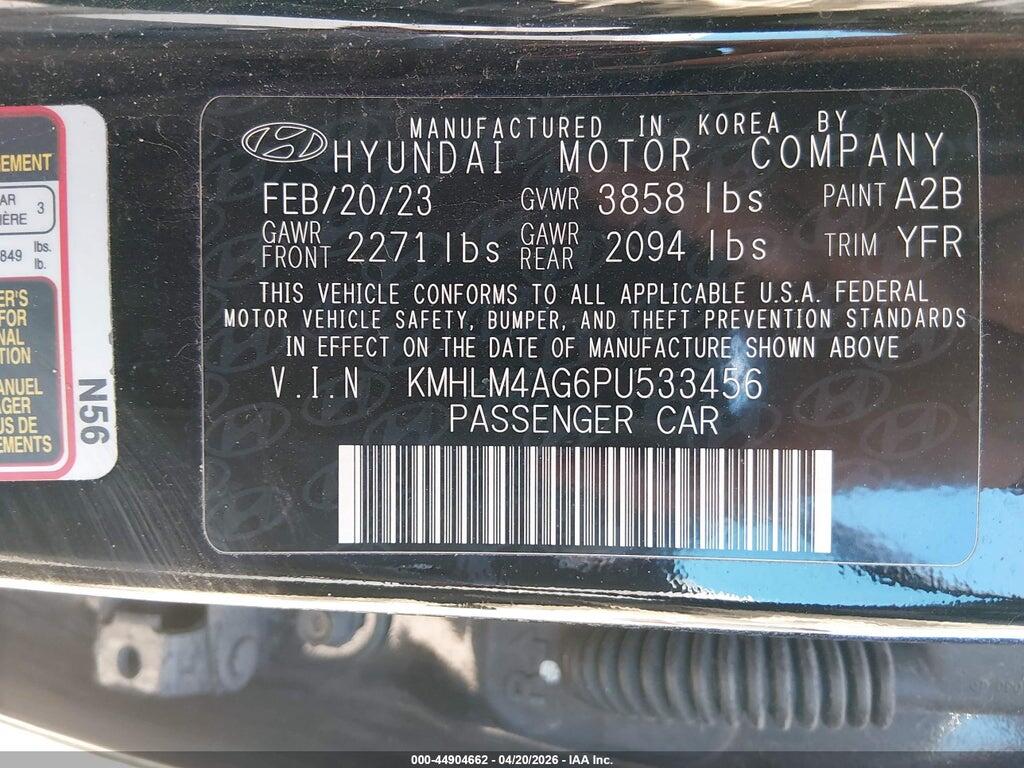 KMHLM4AG6PU533456 2023 HYUNDAI ELANTRA photo no. 9