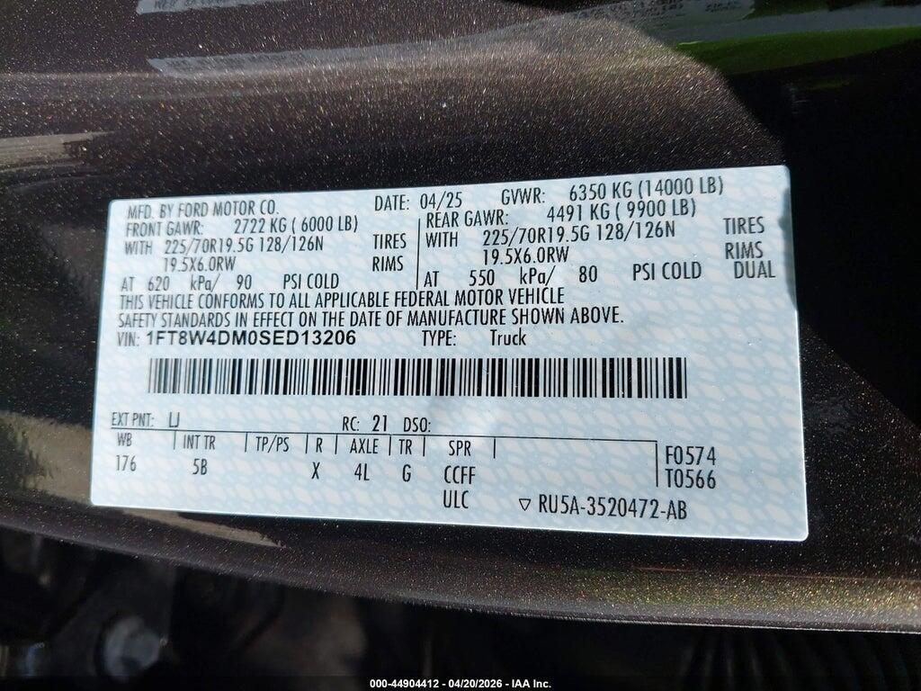 1FT8W4DM0SED13206 2025 FORD F-450 photo no. 8