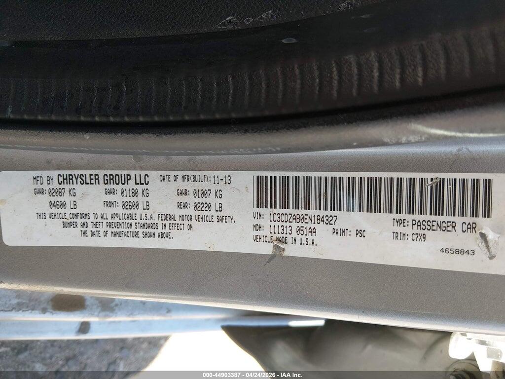 1C3CDZAB0EN184327 2014 DODGE AVENGER photo no. 9