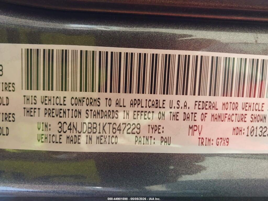 3C4NJDBB1KT647229 2019 JEEP COMPASS photo no. 9