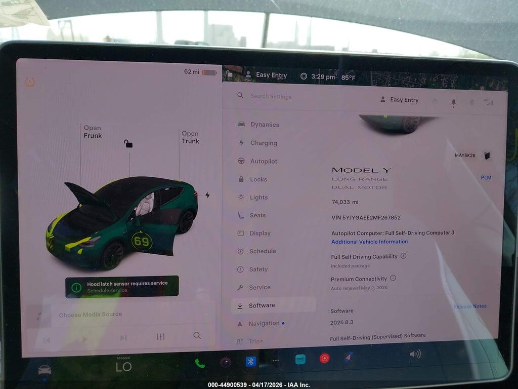 5YJYGAEE2MF267852 2021 TESLA MODEL Y photo no. 7