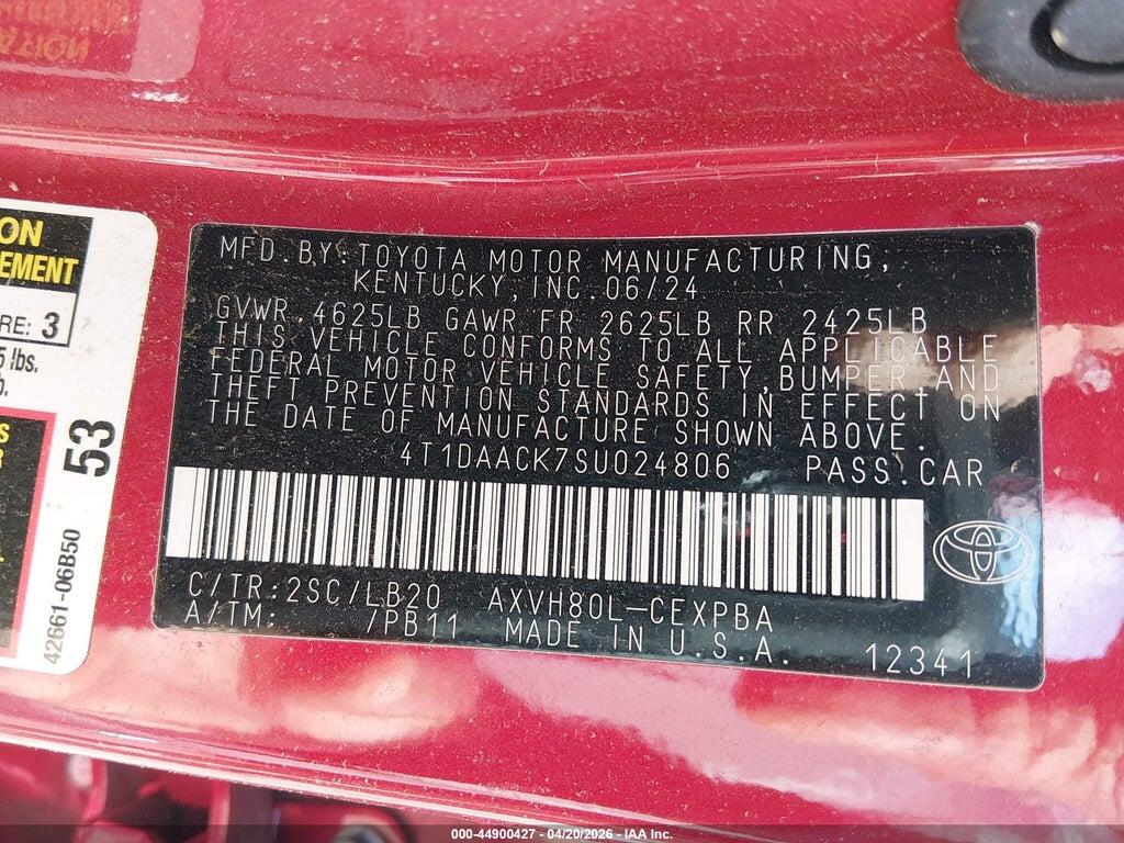 4T1DAACK7SU024806 2025 TOYOTA CAMRY photo no. 9