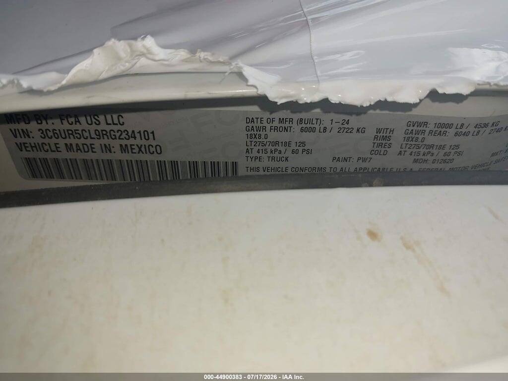 3C6UR5CL9RG234101 2024 RAM 2500 photo no. 9