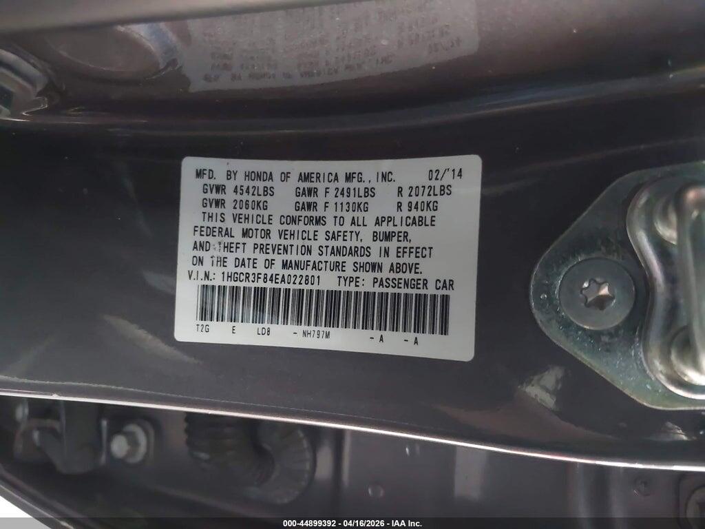 1HGCR3F84EA022801 2014 HONDA ACCORD photo no. 9