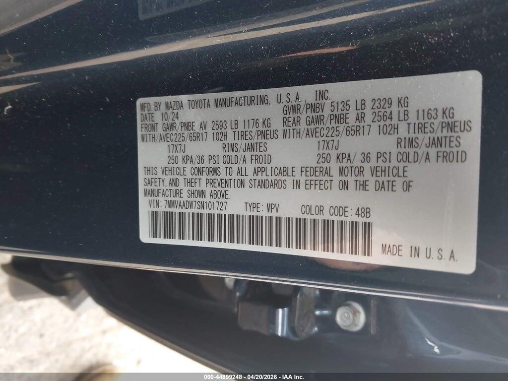 7MMVAADW7SN101727 2025 MAZDA CX-50 HYBRID photo no. 9