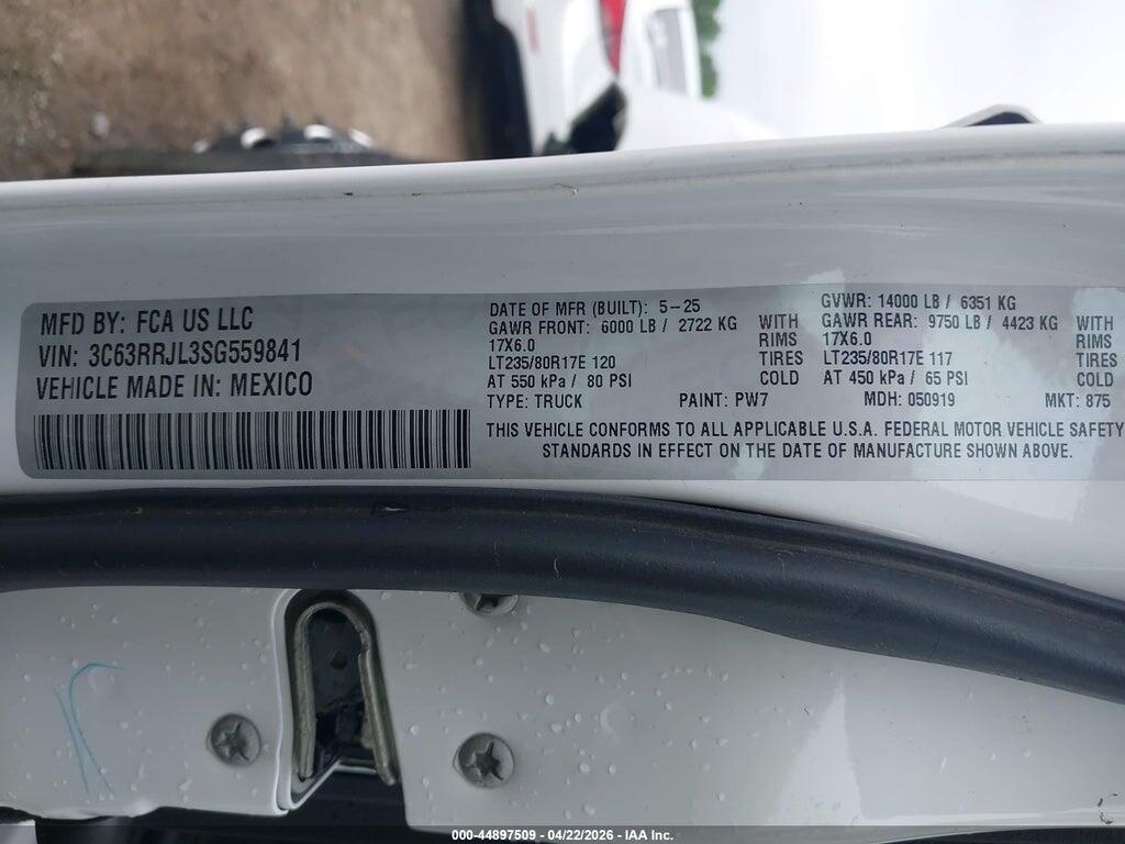 3C63RRJL3SG559841 2025 RAM 3500 photo no. 9