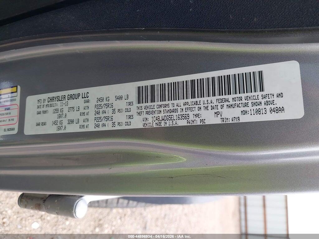 1C4BJWDG5EL163569 2014 JEEP WRANGLER UNLIMITED photo no. 9