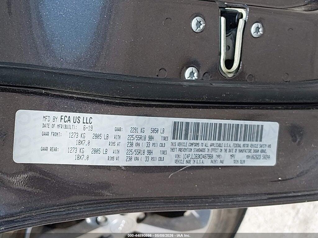 1C4PJLDB3KD487960 2019 JEEP CHEROKEE photo no. 9