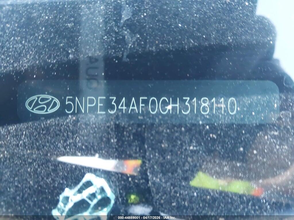 5NPE34AF0GH318110 2016 HYUNDAI SONATA photo no. 9