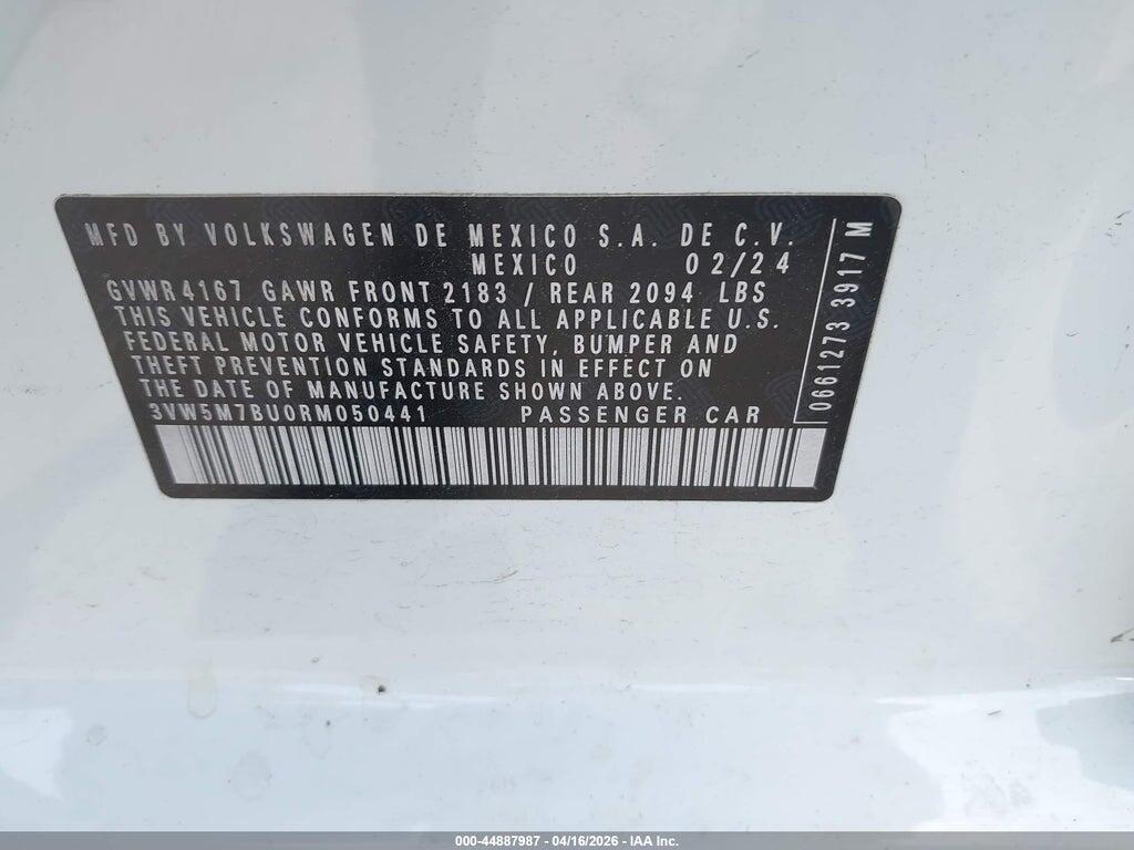 3VW5M7BU0RM050441 2024 VOLKSWAGEN JETTA photo no. 9