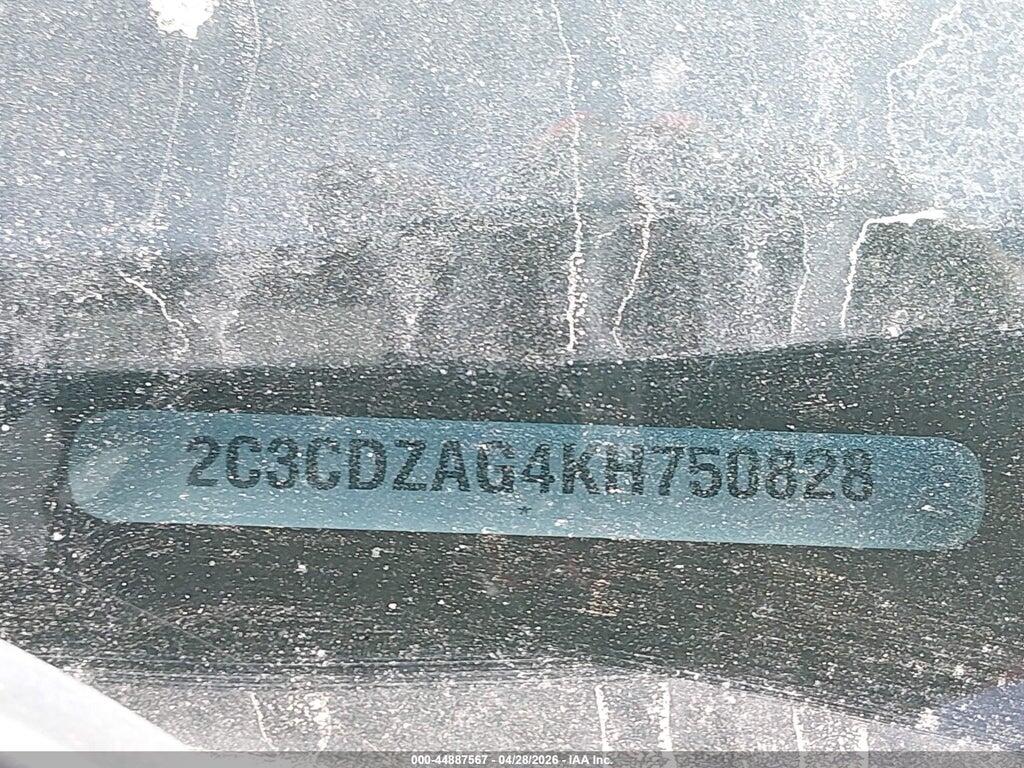 2C3CDZAG4KH750828 2019 DODGE CHALLENGER photo no. 9