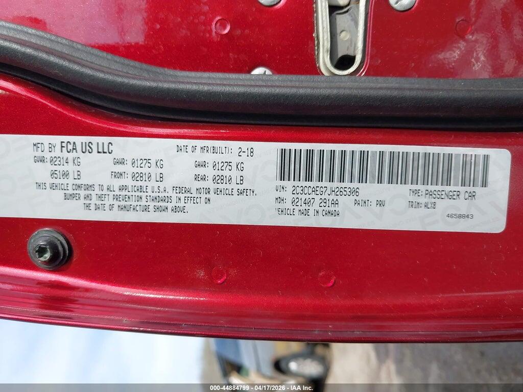 2C3CCAEG7JH265306 2018 CHRYSLER 300 photo no. 9