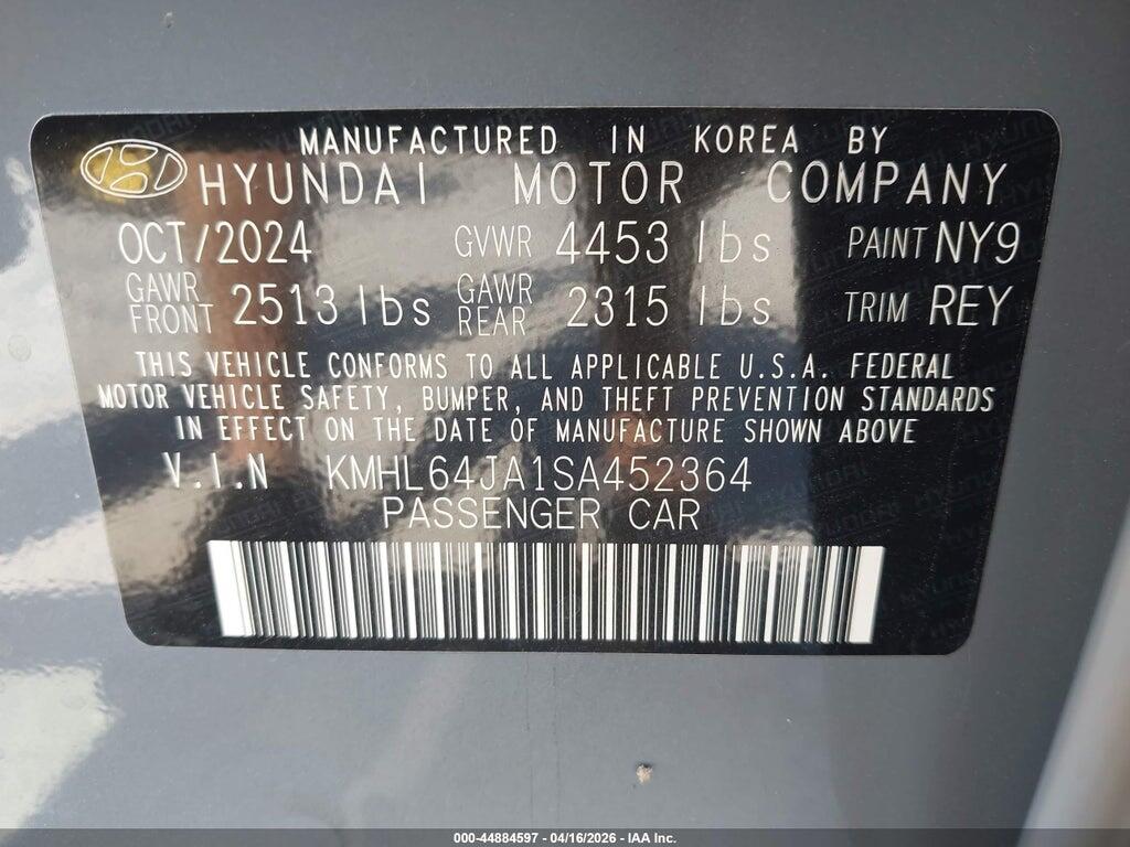 KMHL64JA1SA452364 2025 HYUNDAI SONATA photo no. 9