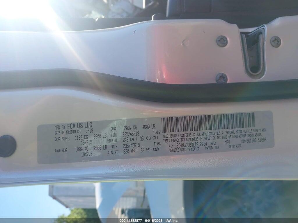 3C4NJDCB3KT812034 2019 JEEP COMPASS photo no. 9