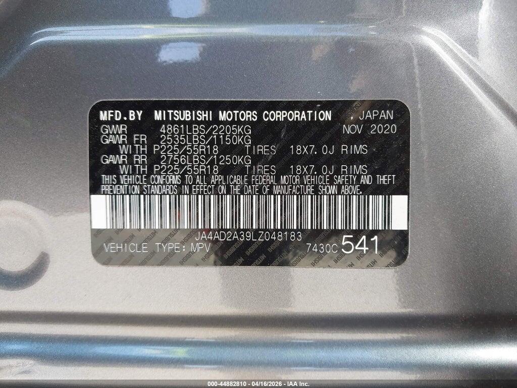 JA4AD2A39LZ048183 2020 MITSUBISHI OUTLANDER photo no. 9