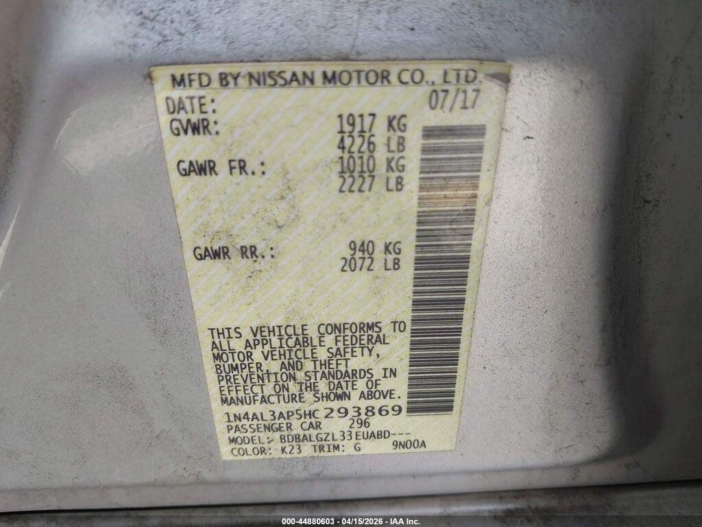1N4AL3AP5HC293869 2017 NISSAN ALTIMA photo no. 9
