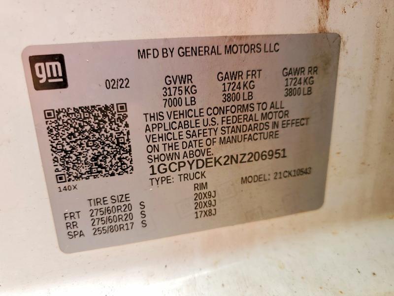 2022 CHVE SILV1500 4WD — Фото 12 из 12