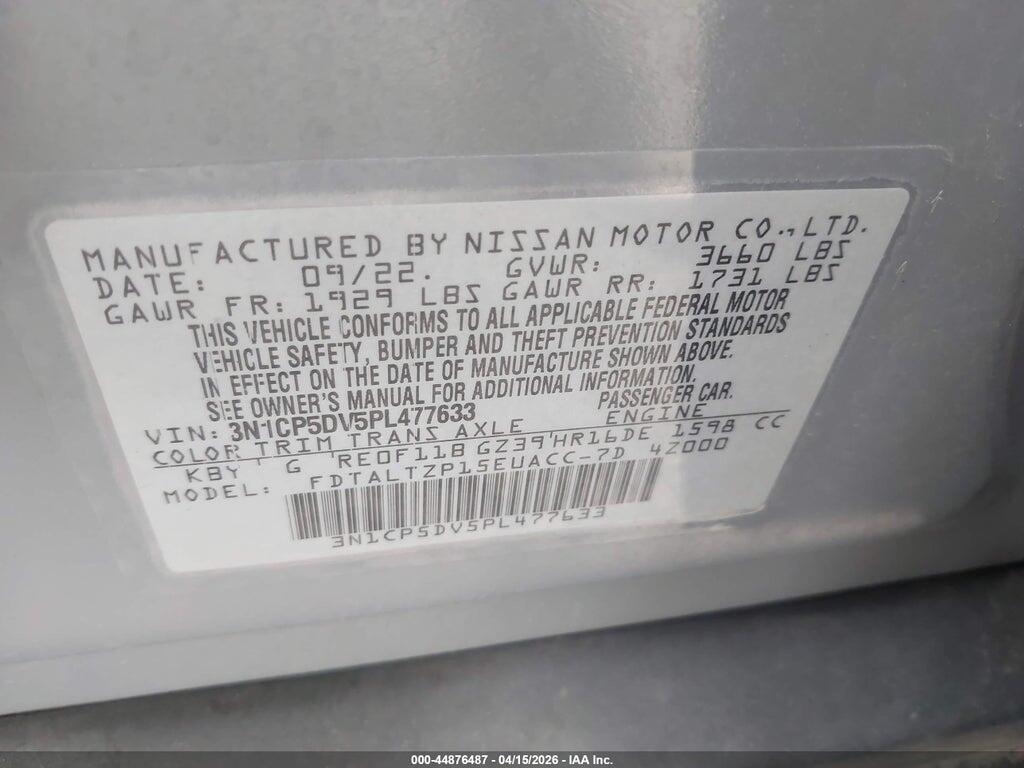 3N1CP5DV5PL477633 2023 NISSAN KICKS photo no. 9