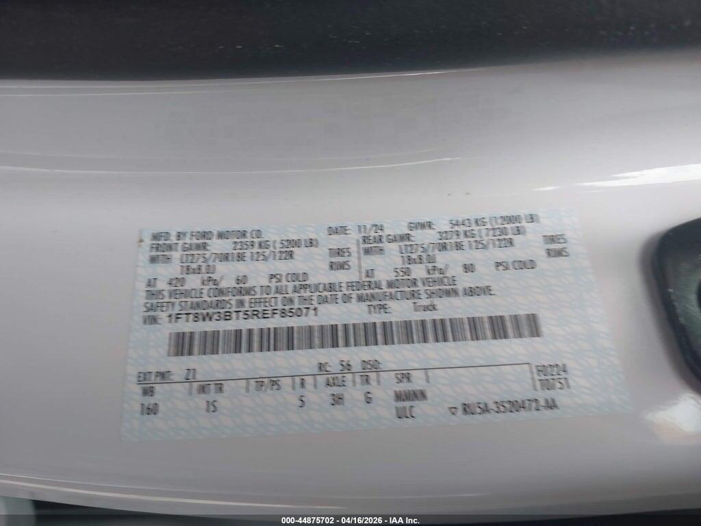 1FT8W3BT5REF85071 2024 FORD F-350 photo no. 9