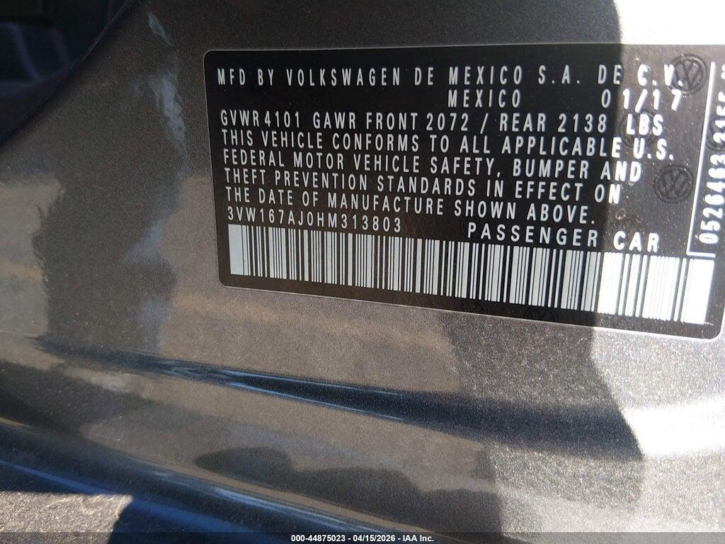 3VW167AJ0HM313803 2017 VOLKSWAGEN JETTA photo no. 9