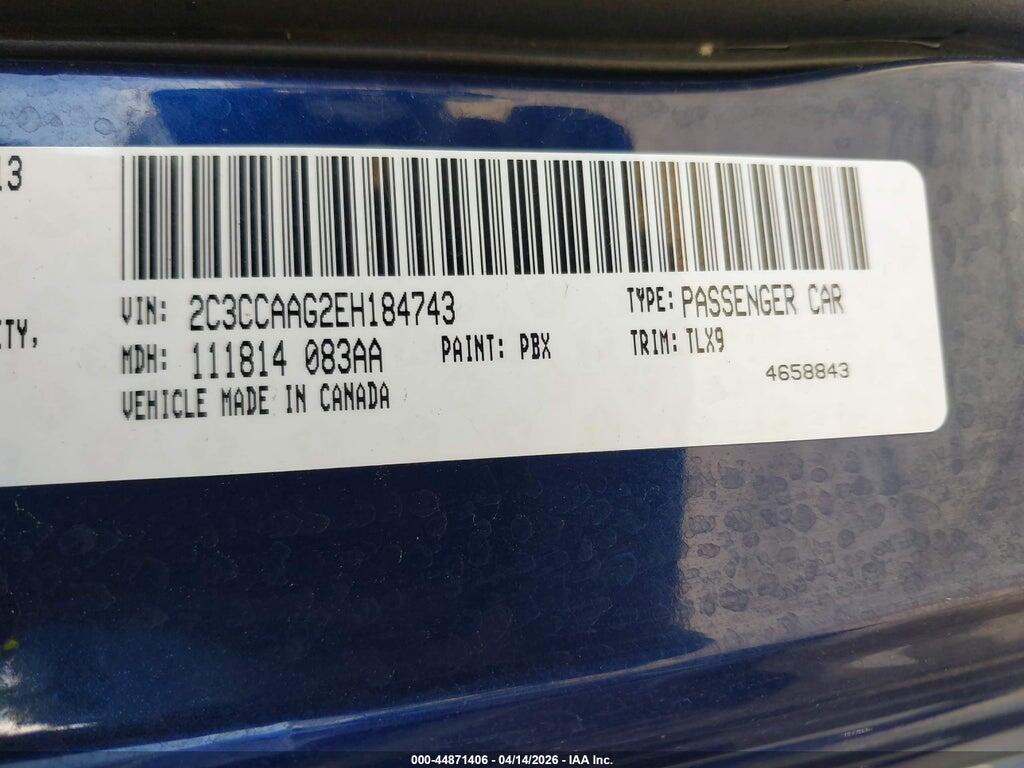 2C3CCAAG2EH184743 2014 CHRYSLER 300 photo no. 9