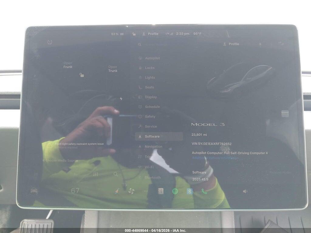 5YJ3E1EAXRF782652 2024 TESLA MODEL 3 photo no. 7