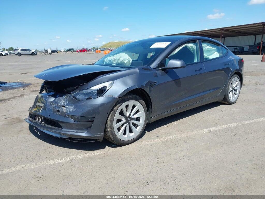 5YJ3E1EAXNF359306 2022 TESLA MODEL 3 photo no. 2