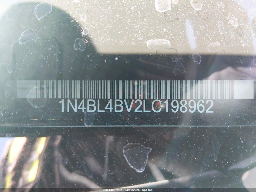 1N4BL4BV2LC198962 2020 NISSAN ALTIMA photo no. 9