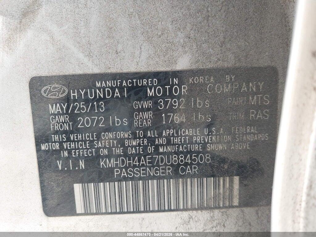KMHDH4AE7DU884508 2013 HYUNDAI ELANTRA photo no. 9