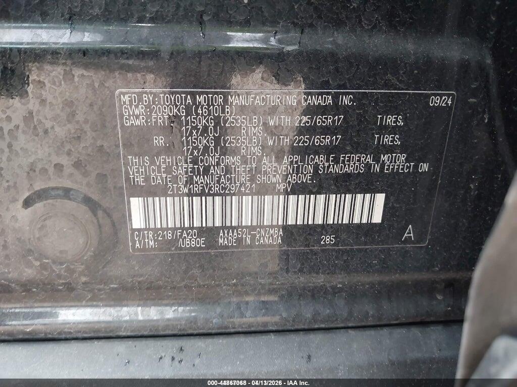 2T3W1RFV3RC297421 2024 TOYOTA RAV4 photo no. 9