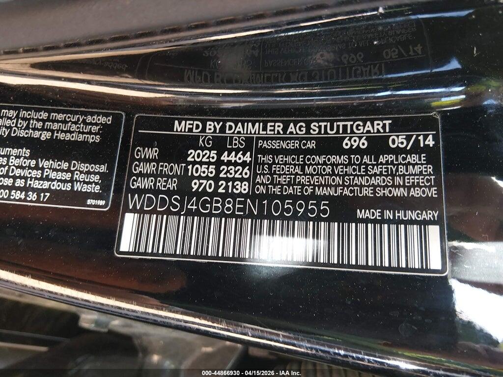 WDDSJ4GB8EN105955 2014 MERCEDES-BENZ CLA 250 photo no. 9