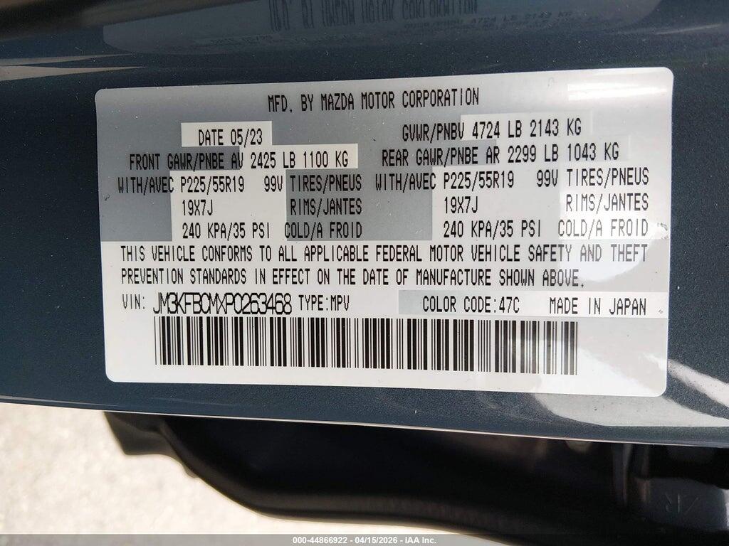 JM3KFBCMXP0263468 2023 MAZDA CX-5 photo no. 9