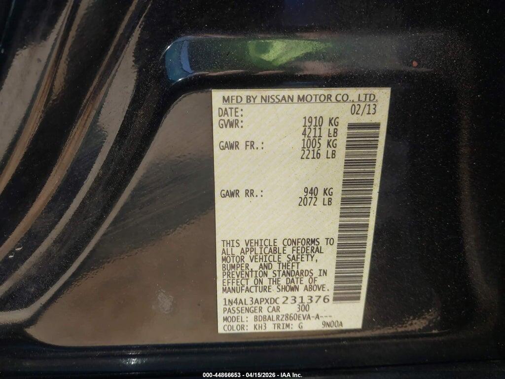 1N4AL3APXDC231376 2013 NISSAN ALTIMA photo no. 9
