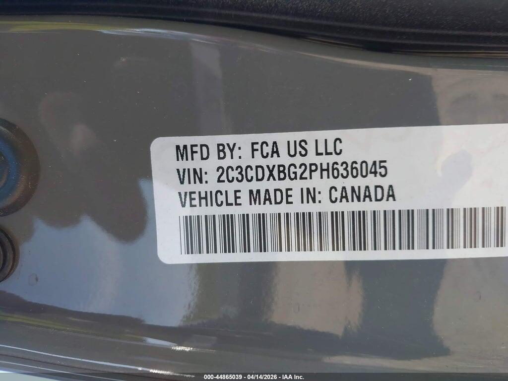 2C3CDXBG2PH636045 2023 DODGE CHARGER photo no. 9