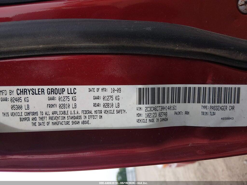 2C3CA6CT3AH140161 2010 CHRYSLER 300C photo no. 9