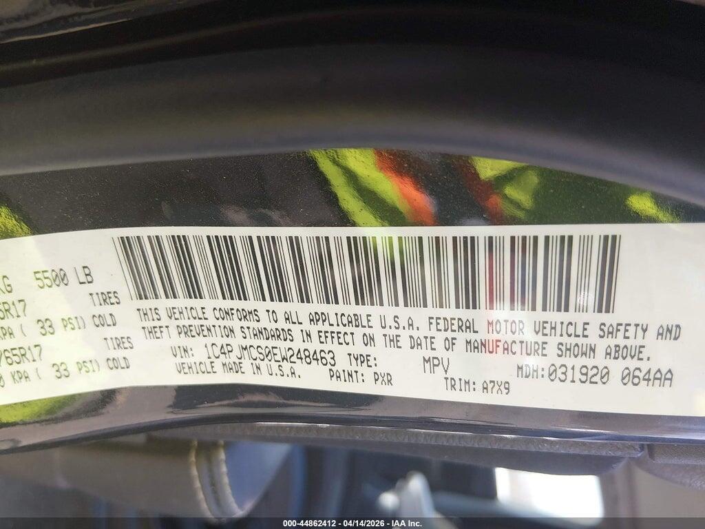 1C4PJMCS0EW248463 2014 JEEP CHEROKEE photo no. 9