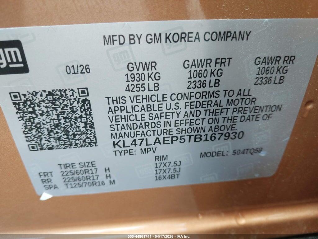 KL47LAEP5TB167930 2026 BUICK ENVISTA photo no. 9