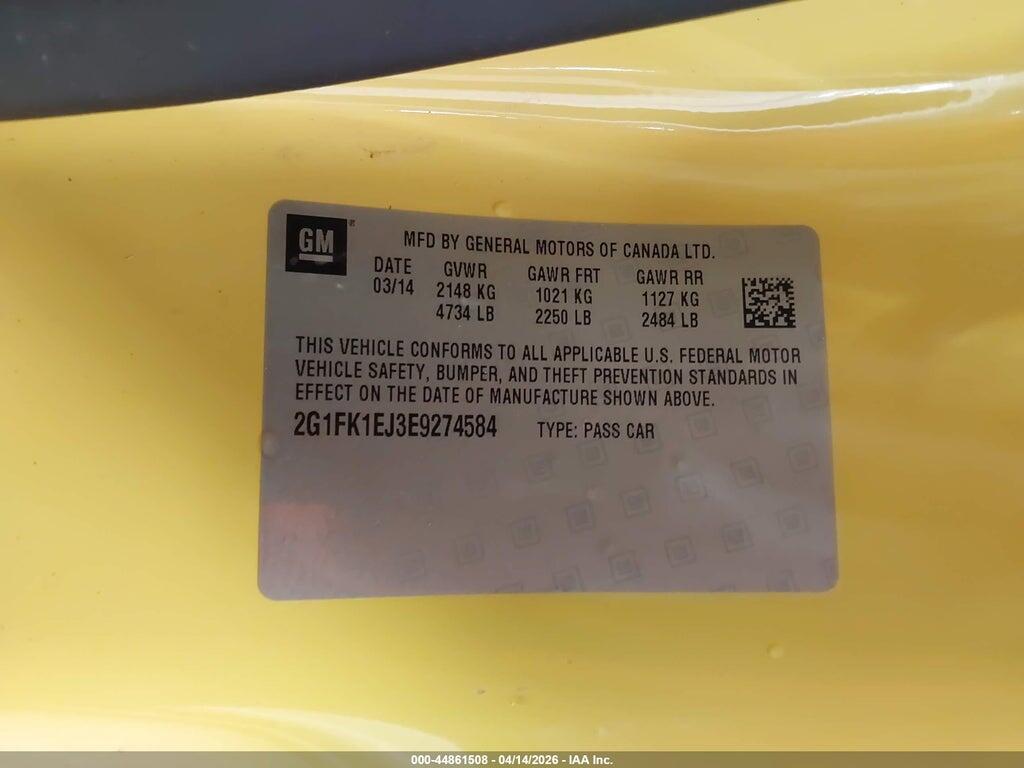 2G1FK1EJ3E9274584 2014 CHEVROLET CAMARO photo no. 9