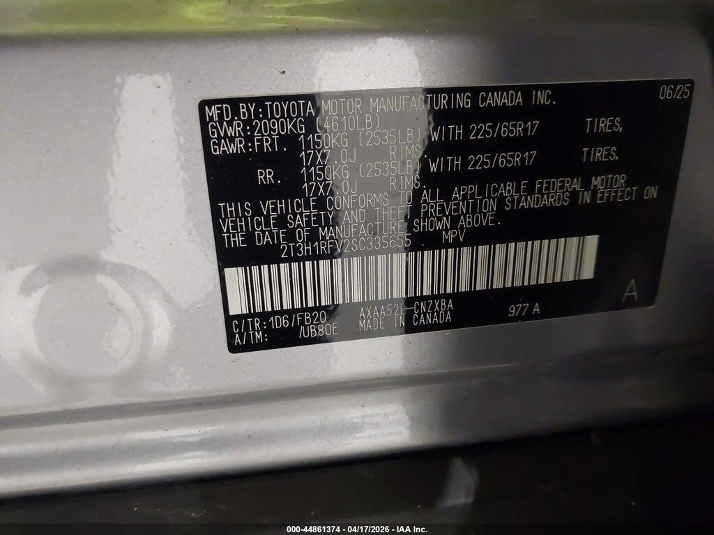 2T3H1RFV2SC335655 2025 TOYOTA RAV4 photo no. 9