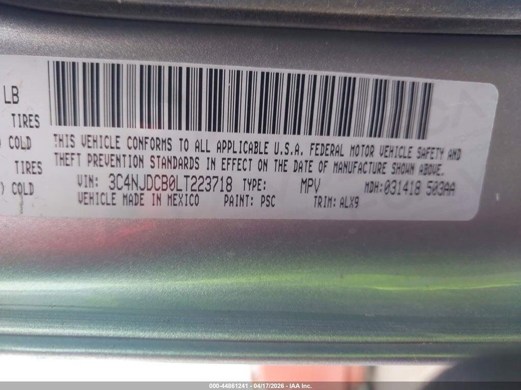 3C4NJDCB0LT223718 2020 JEEP COMPASS photo no. 9